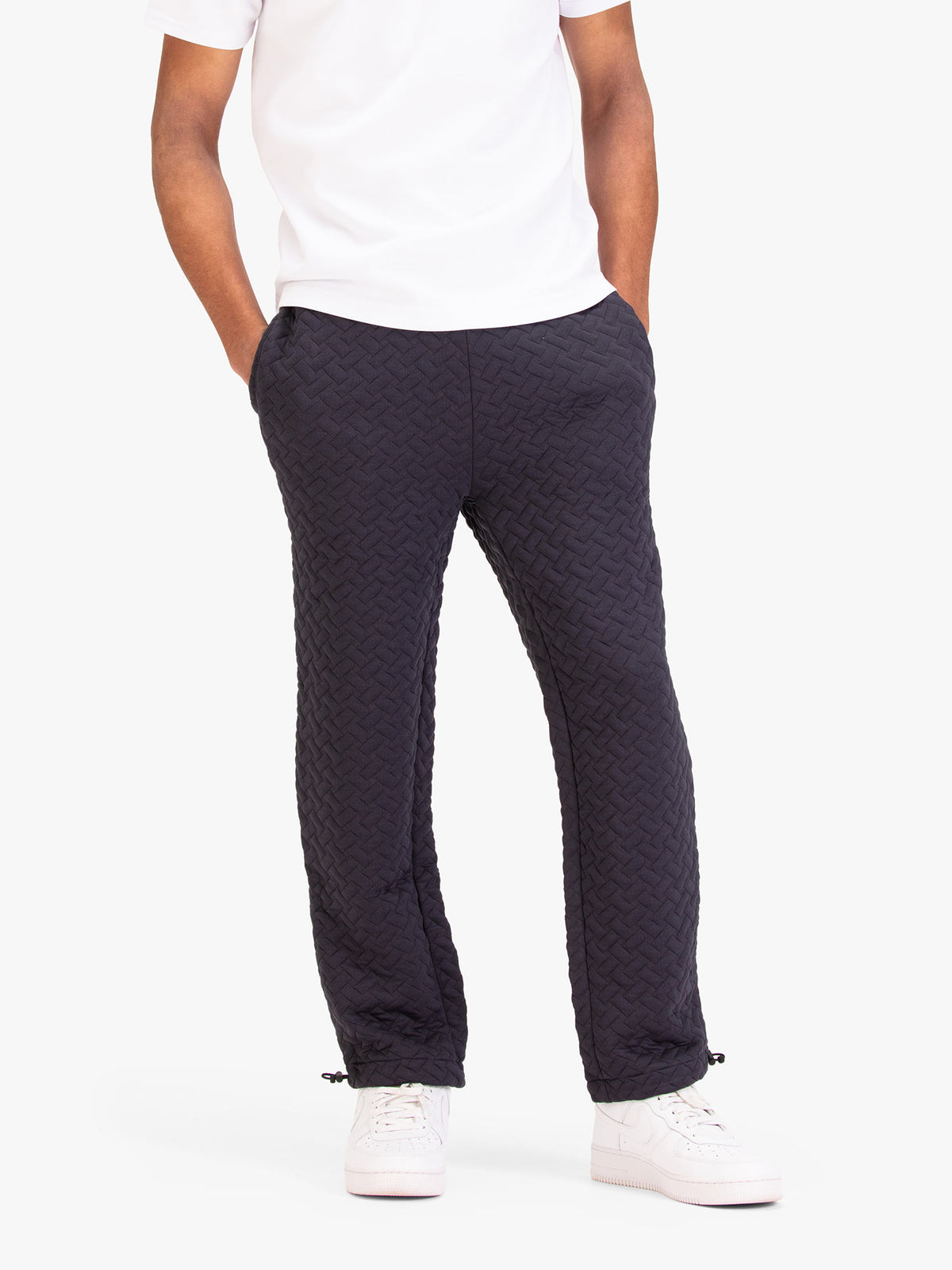 Men's grey joggers.