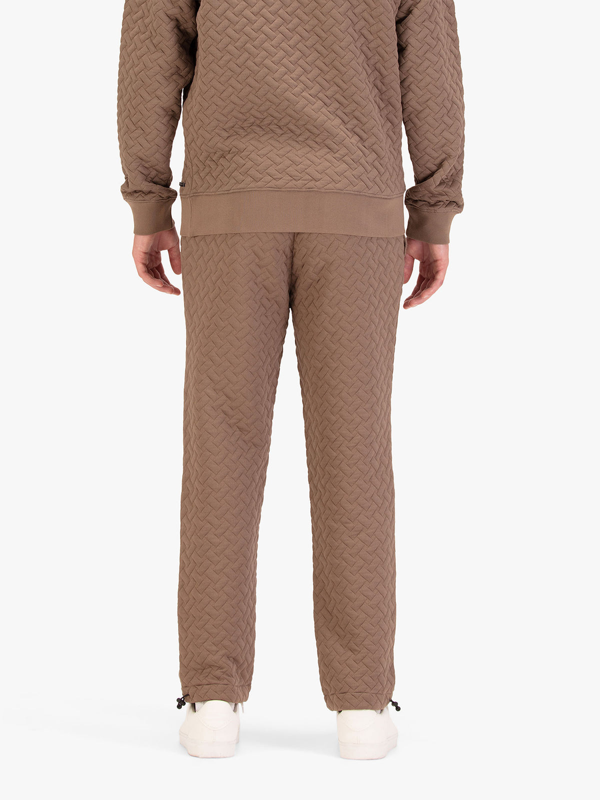 Men's brown joggers.