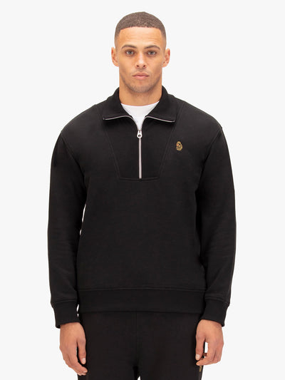 JAN JOSE QUARTER ZIP COLLAR SWEATSHIRT