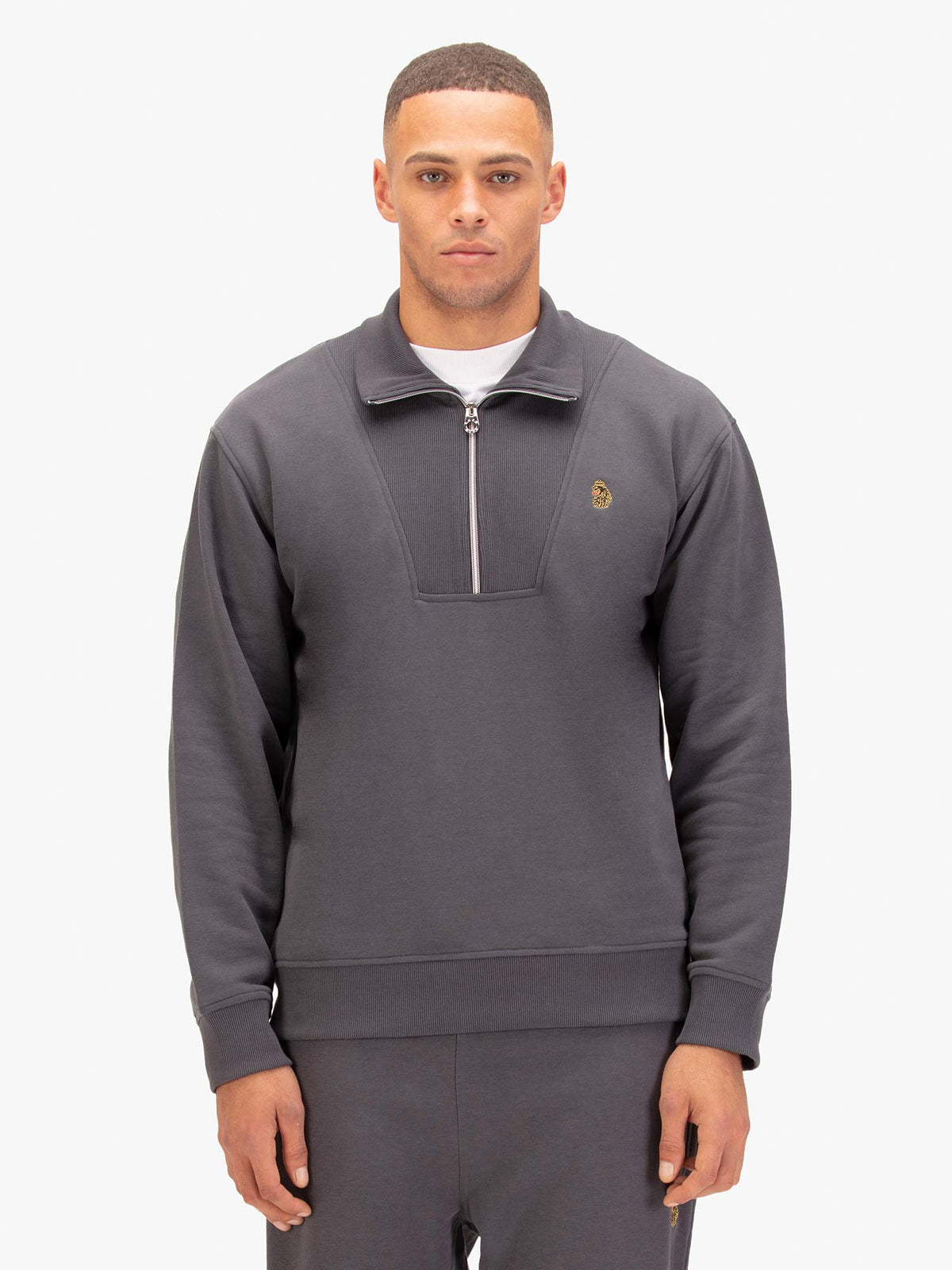 JAN JOSE QUARTER ZIP COLLAR SWEATSHIRT