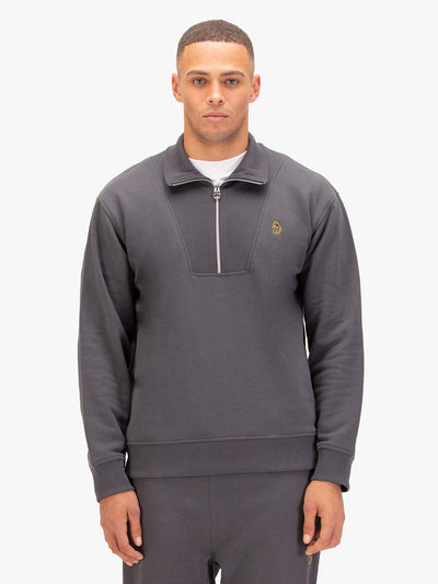 JAN JOSE QUARTER ZIP COLLAR SWEATSHIRT