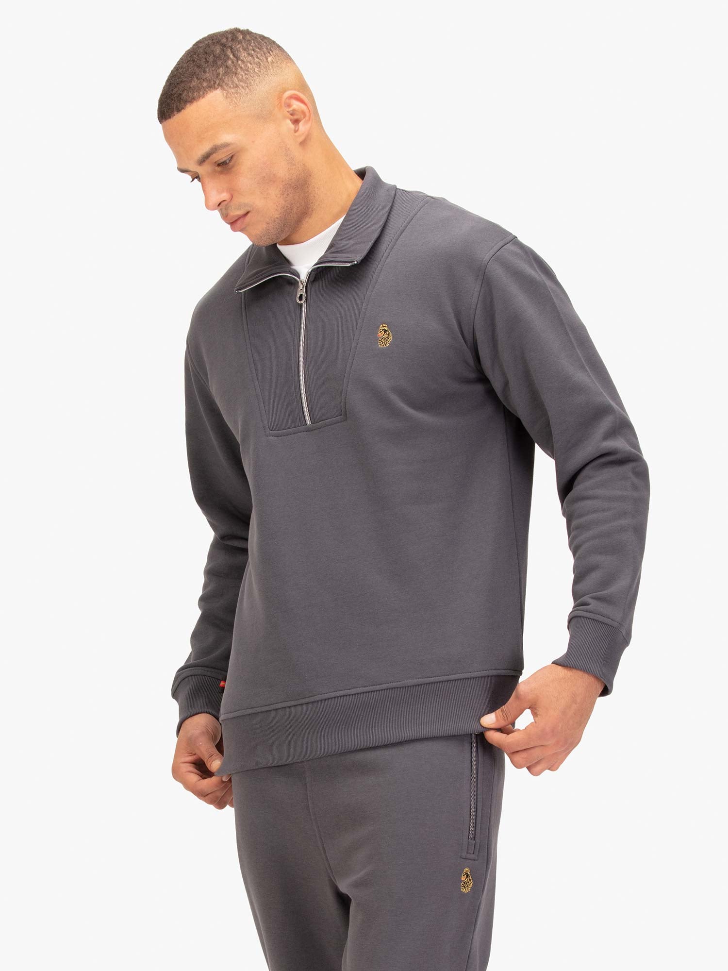 JAN JOSE ZIP FUNNEL COLLAR SWEATSHIRT