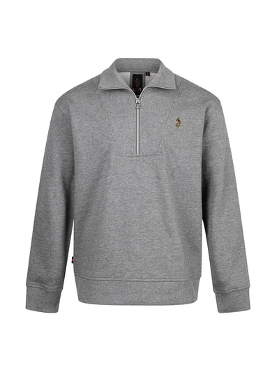 JAN JOSE QUARTER ZIP COLLAR SWEATSHIRT