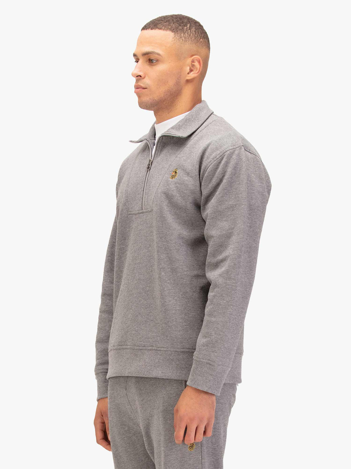 JAN JOSE QUARTER ZIP COLLAR SWEATSHIRT