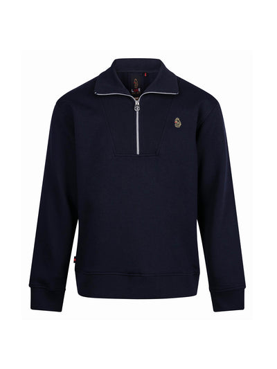 JAN JOSE QUARTER ZIP COLLAR SWEATSHIRT