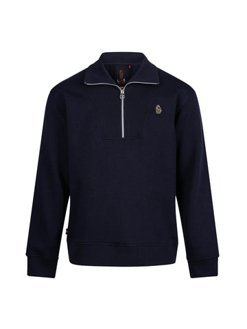 Men's navy sweatshirt.