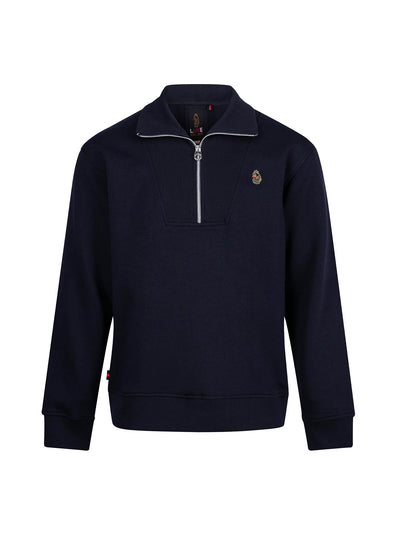 JAN JOSE QUARTER ZIP COLLAR SWEATSHIRT