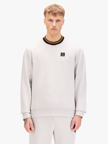 Makati Cotton Pique Sweatshirt - Ice Grey