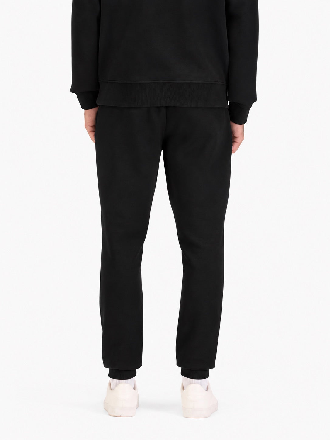 Makati Cotton Pique Joggers - Black/Silver