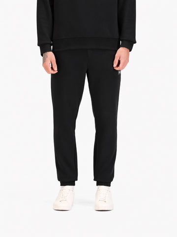 Makati Cotton Pique Joggers - Black/Silver