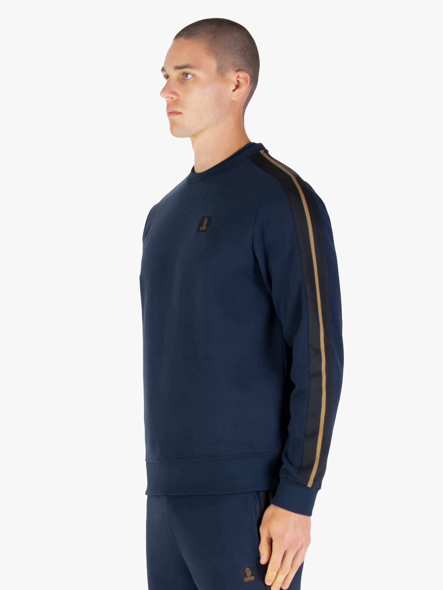 MASSACHUSETTS 1000 TAPE DETAIL SWEATSHIRT