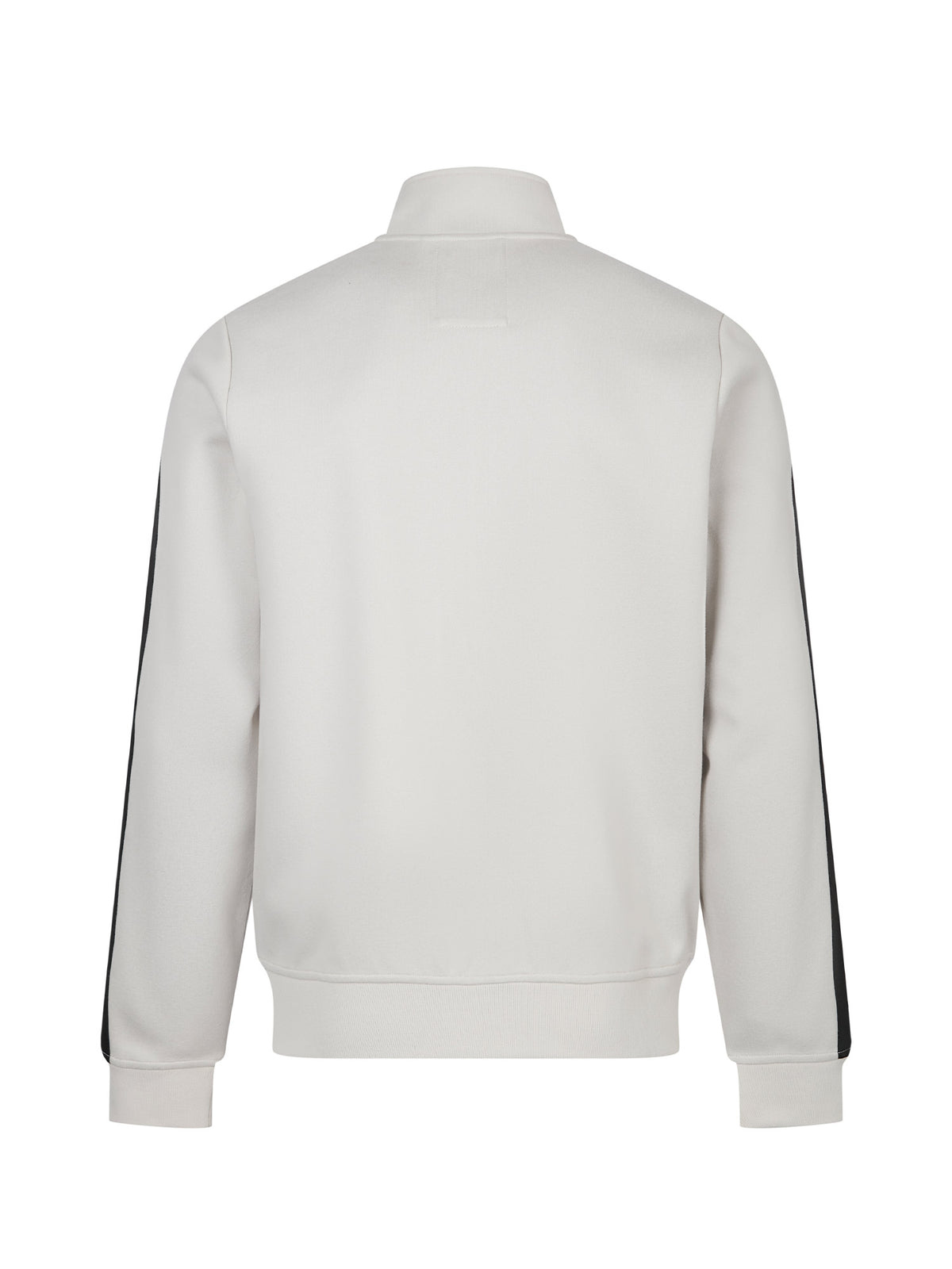 Men's grey sweatshirt with front pocket, detail view