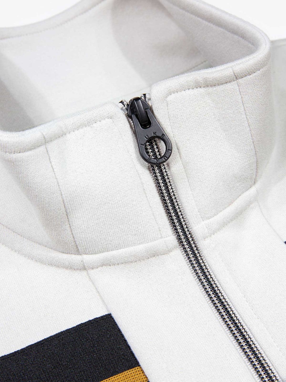 Men's grey sweatshirt with front pocket, detail view 1