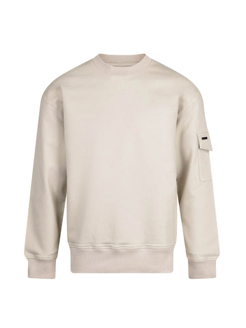 Men's beige sweatshirt.