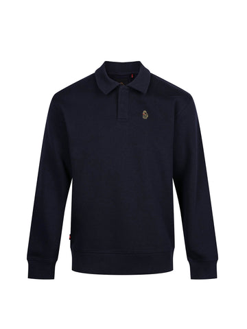 Men's navy sweatshirt.