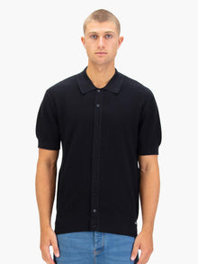  DALWOOD BUTTON THROUGH KNITTED POLO