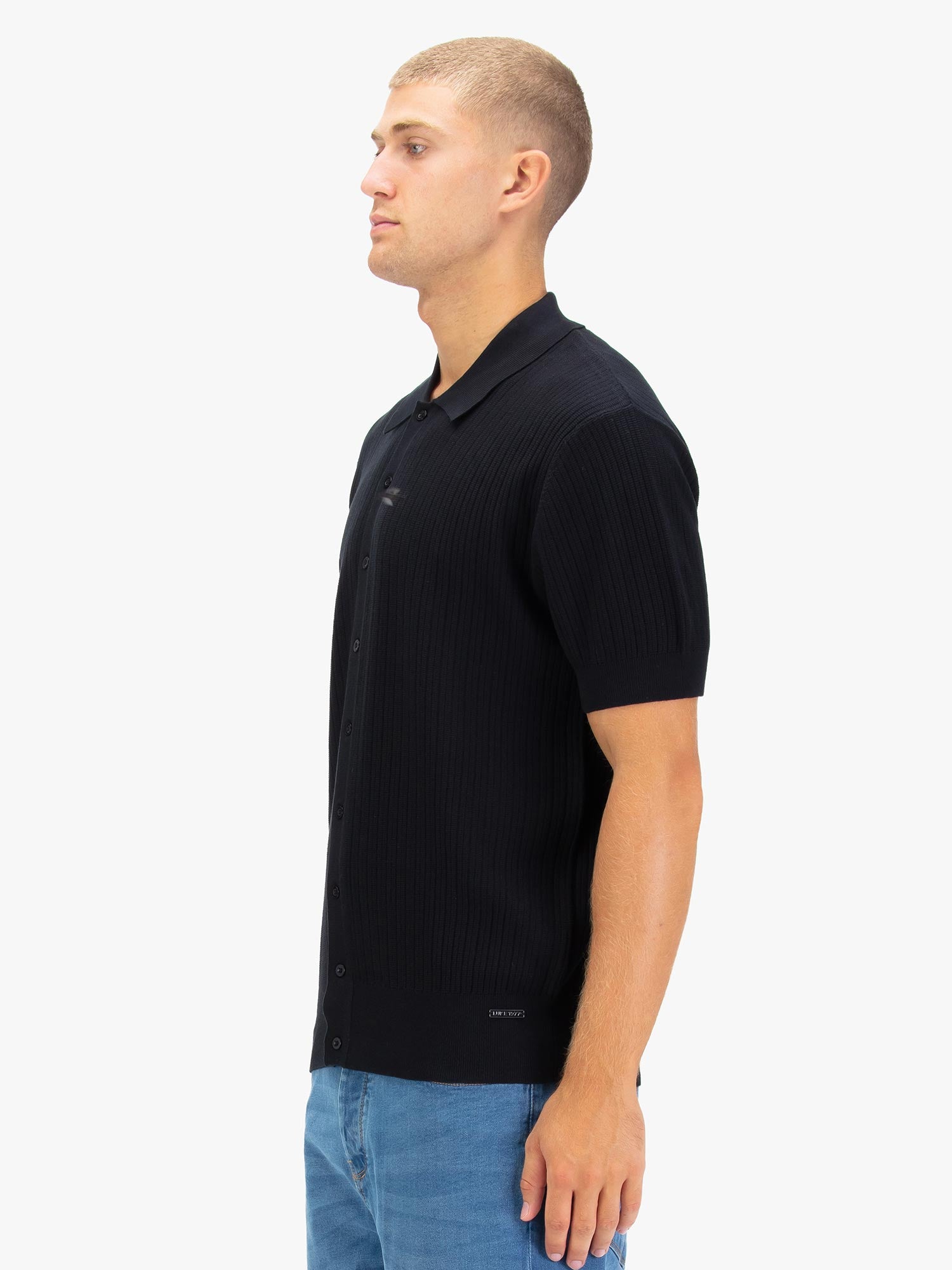 DALWOOD BUTTON THROUGH KNITTED POLO