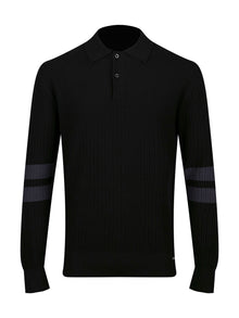  DAWLISH LONG SLEEVE KNITTED POLO