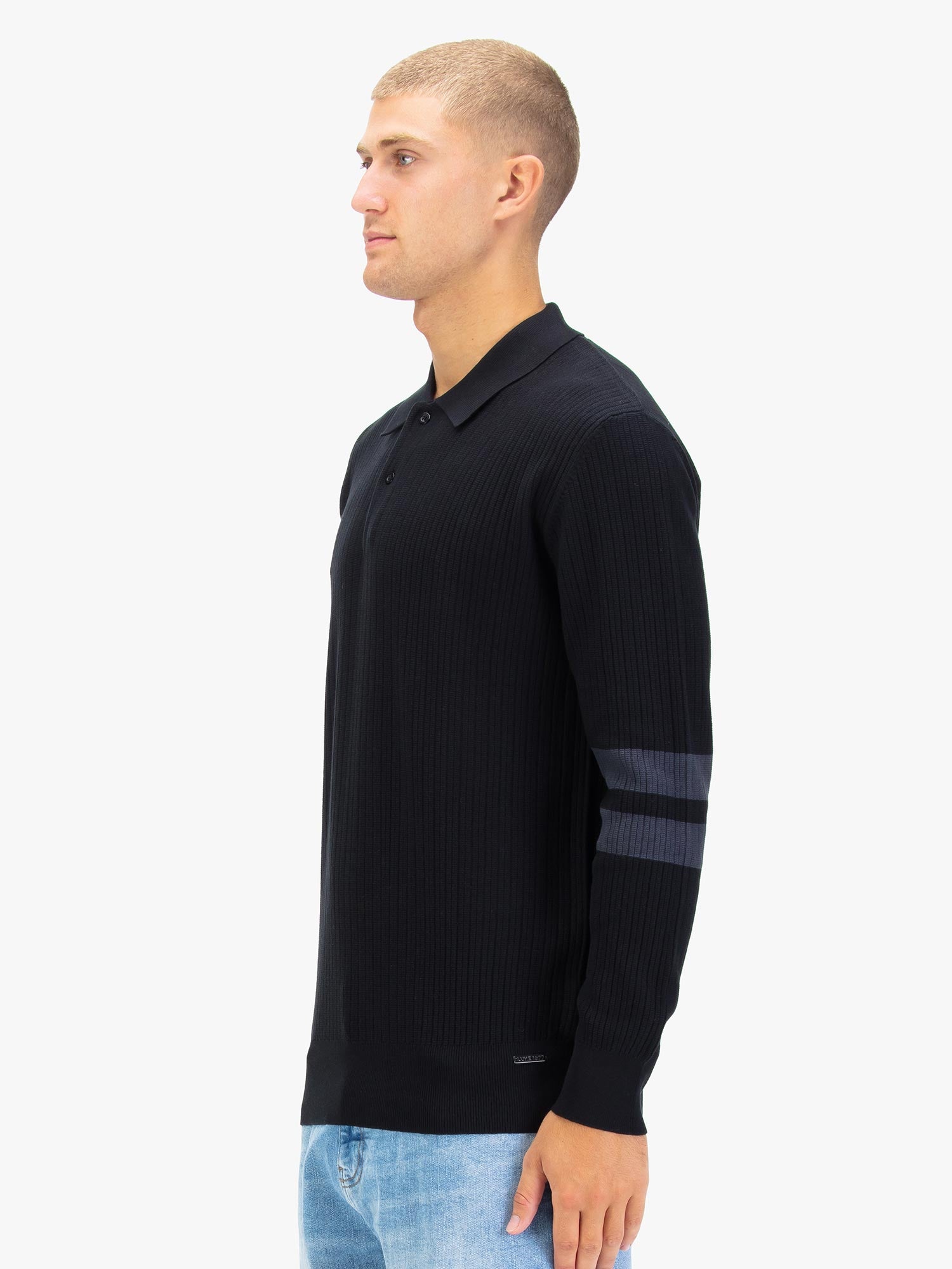 DAWLISH LONG SLEEVE KNITTED POLO