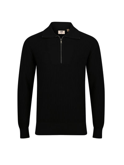 LIFTON QUARTER ZIP KNITTED FUNNEL