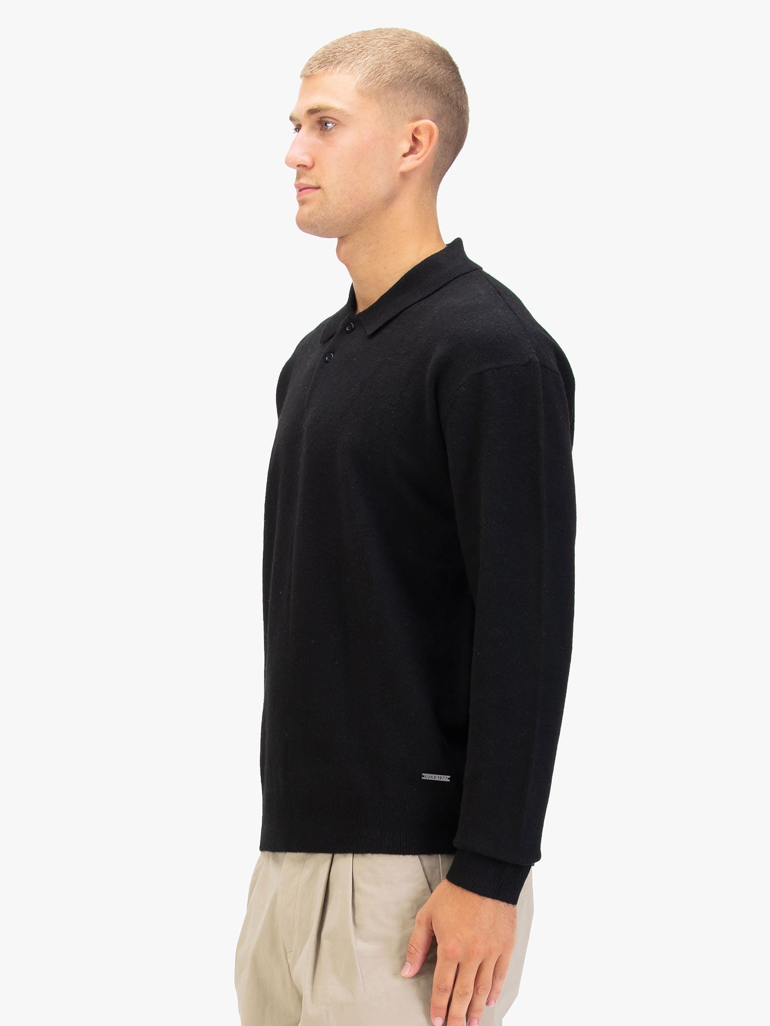 KINGSBRIDGE LONG SLEEVE KNITTED POLO
