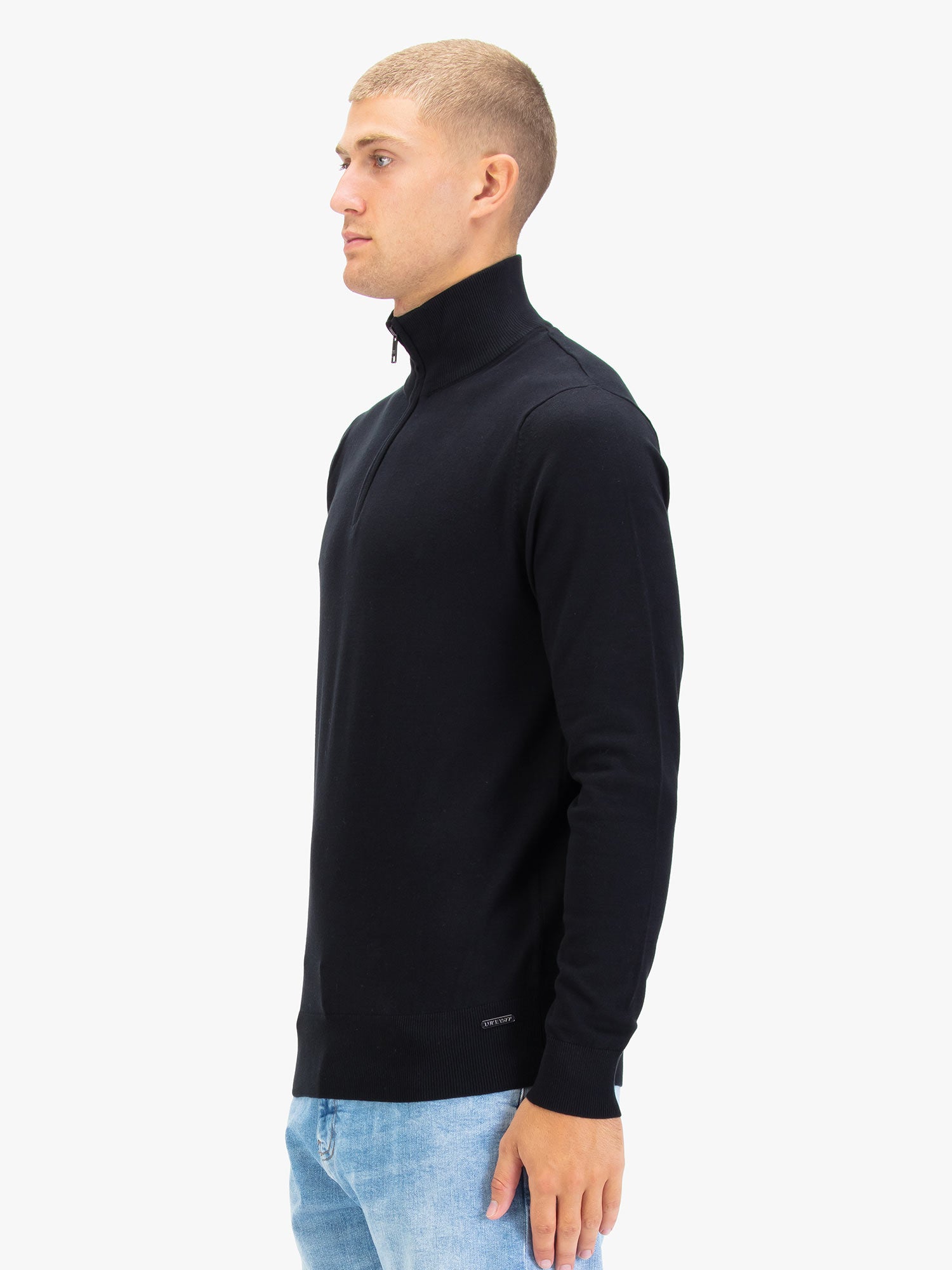 JACOB 1000 1/4 ZIP KNITTED JUMPER