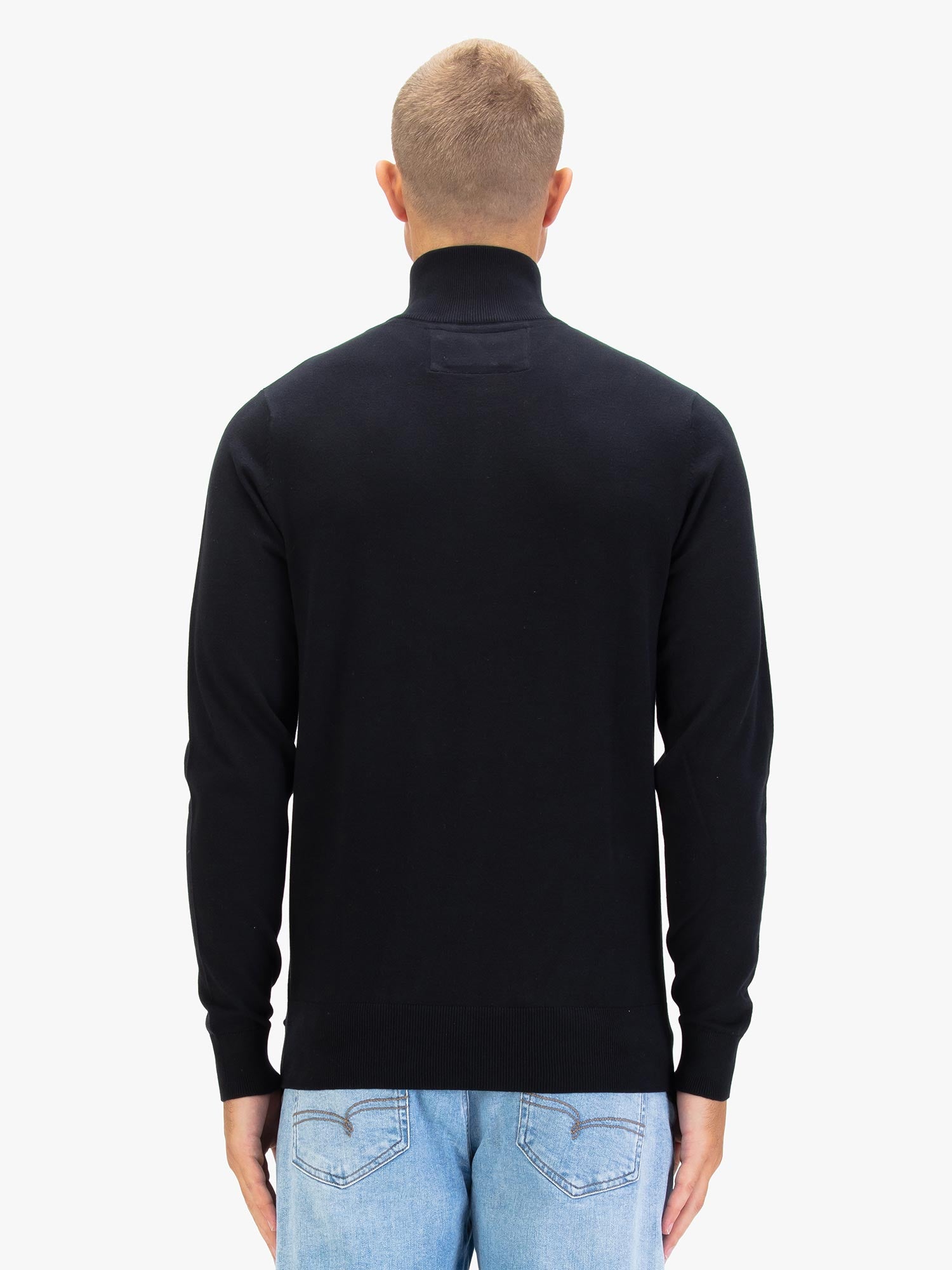 JACOB 1000 1/4 ZIP KNITTED JUMPER