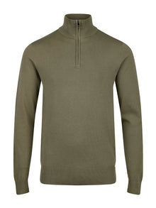  JACOB 1000 1/4 ZIP KNITTED JUMPER
