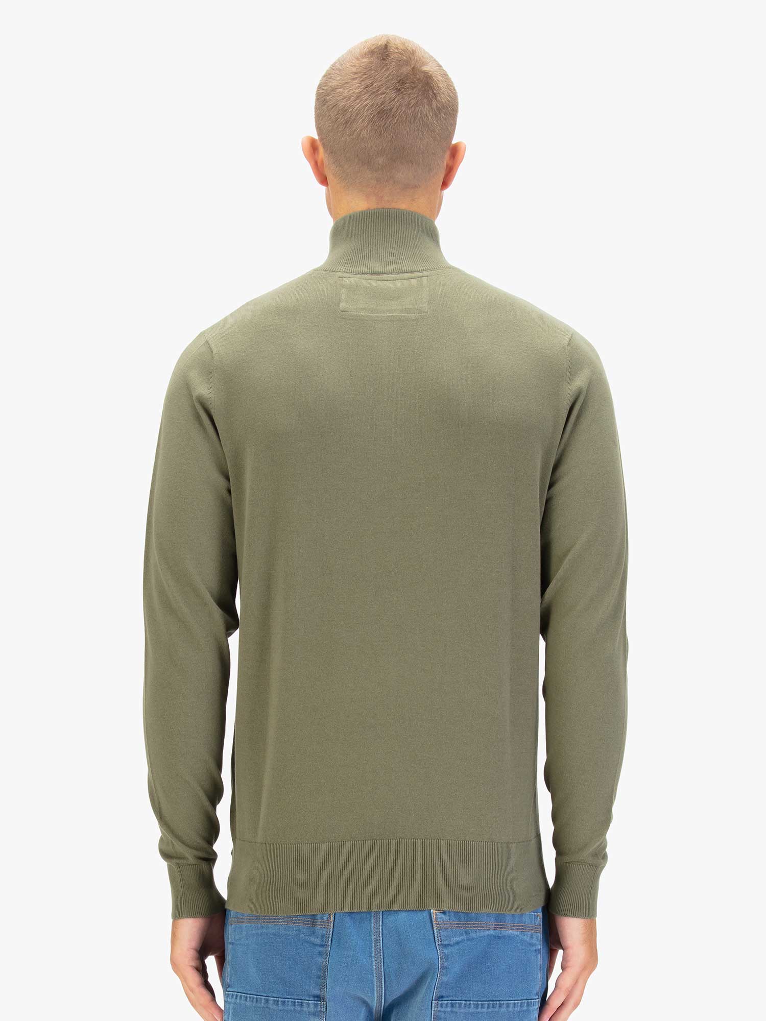 JACOB 1000 1/4 ZIP KNITTED JUMPER