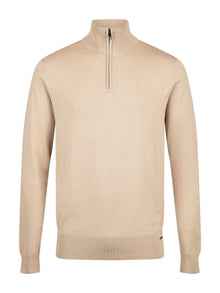  JACOB 1000 1/4 ZIP KNITTED JUMPER
