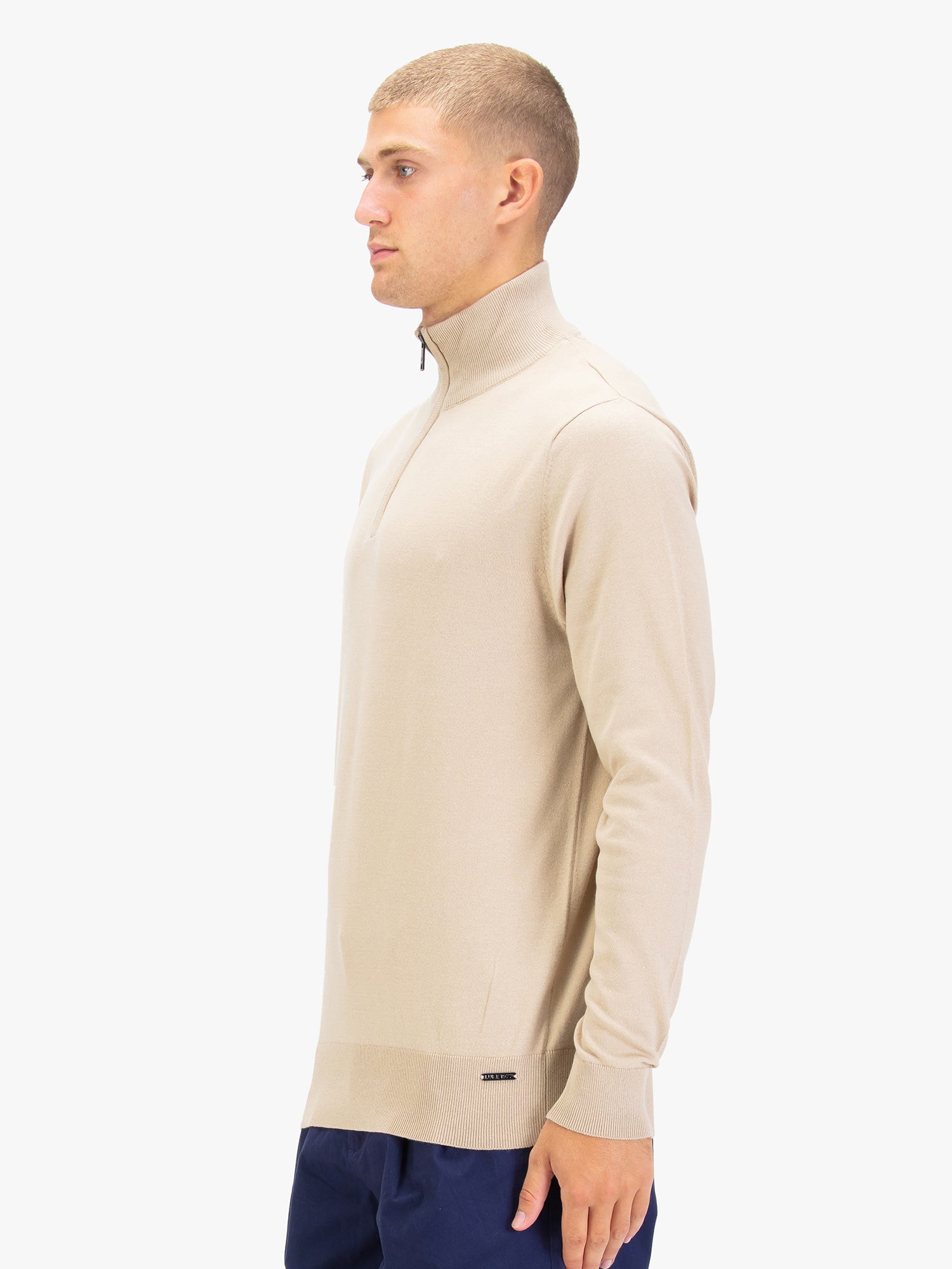 JACOB 1000 1/4 ZIP KNITTED JUMPER