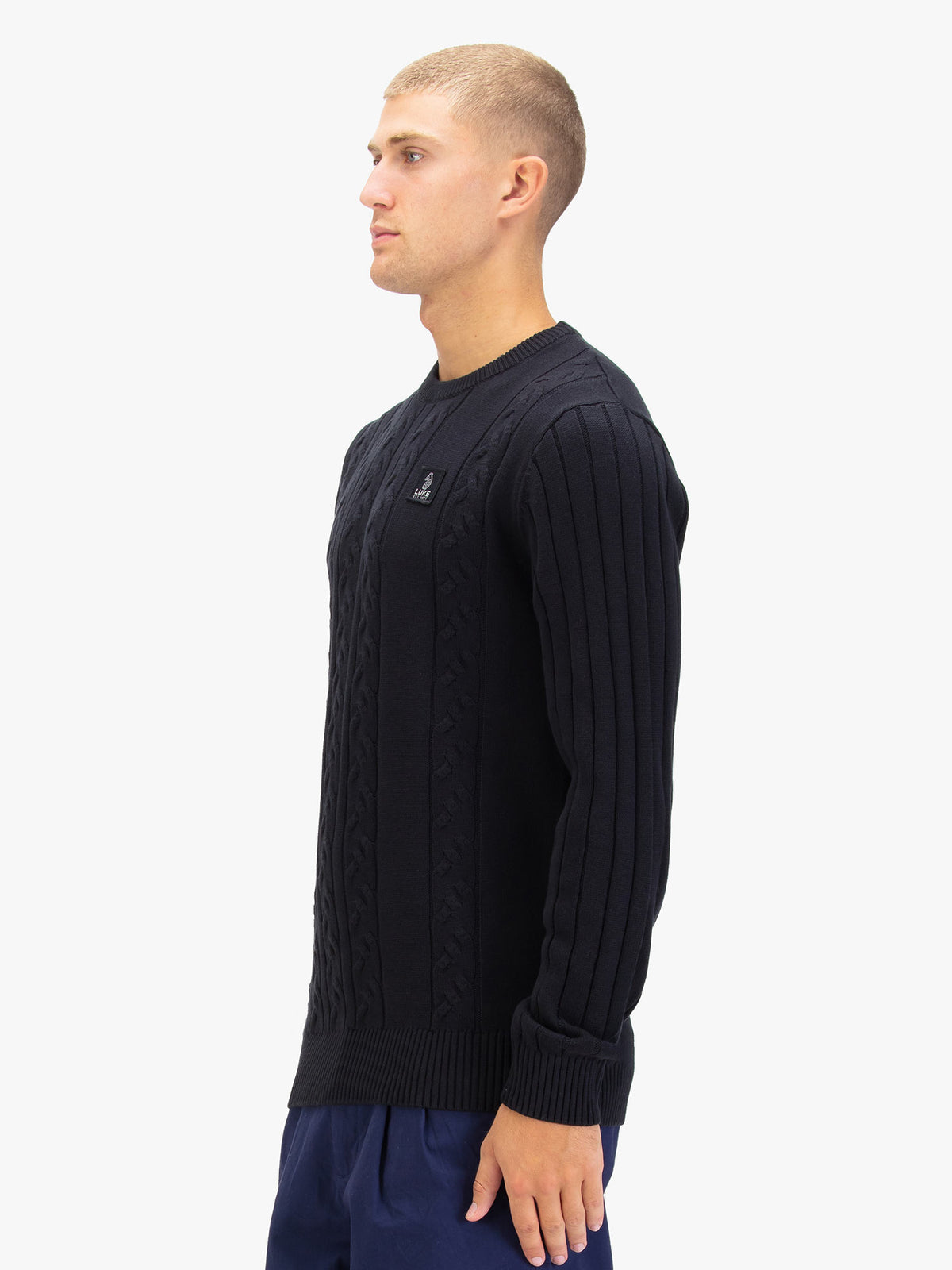 Mitcham Cable Knit Jumper - Black