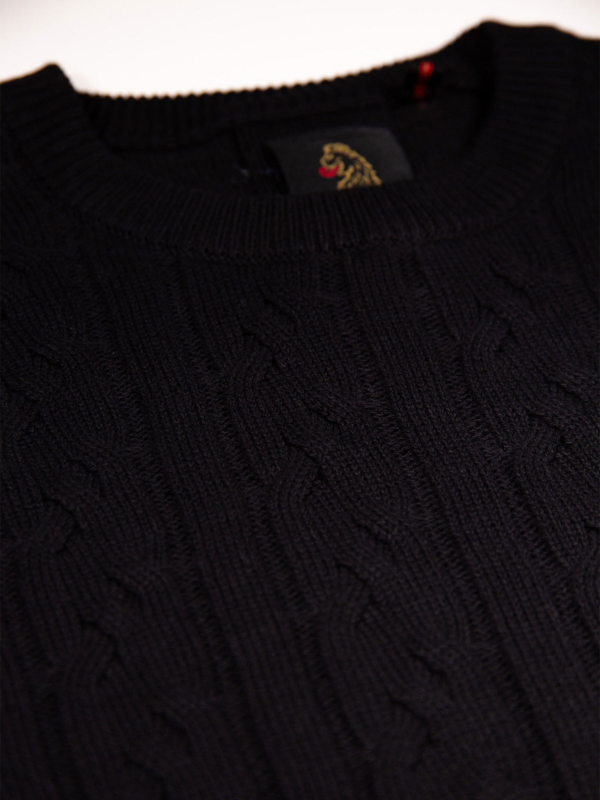 Mitcham Cable Knit Jumper - Black
