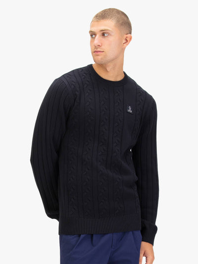Mitcham Cable Knit Jumper - Black