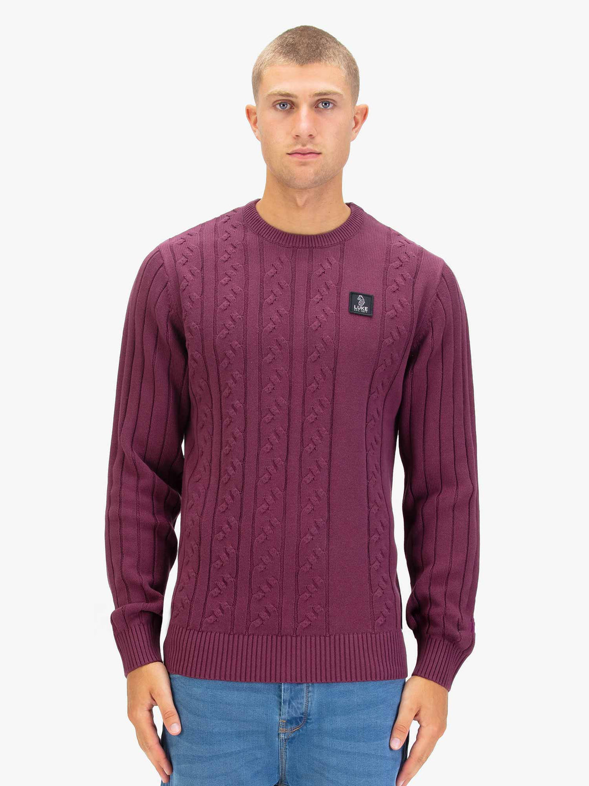 Men's red jumper.