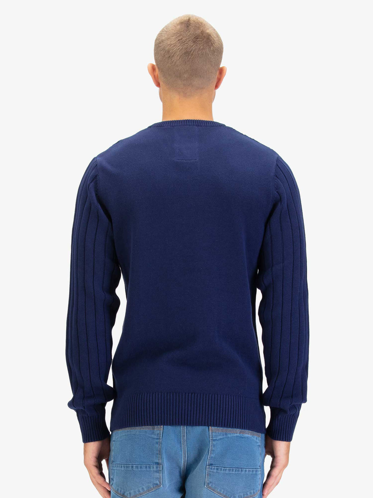 Mitcham Cable Knit Jumper - Navy