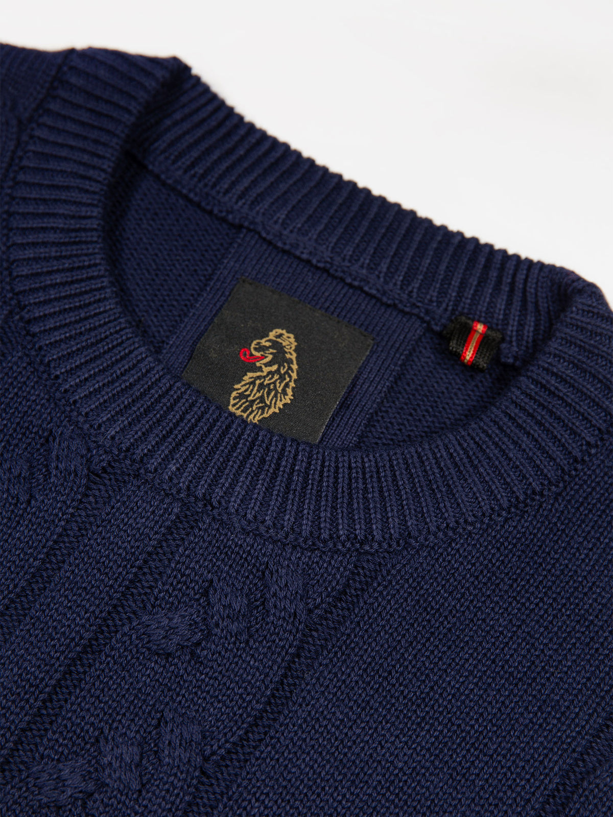 Mitcham Cable Knit Jumper - Navy