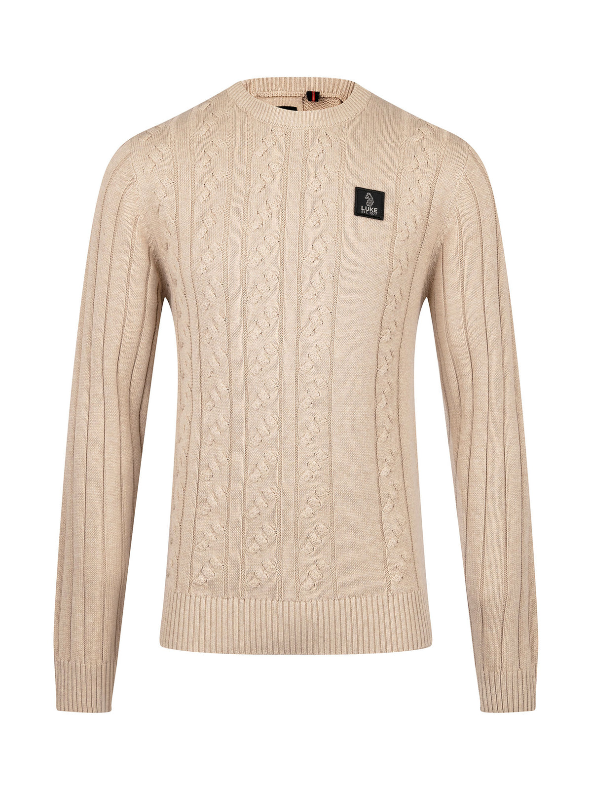 Mitcham Cable Knit Jumper - Stone