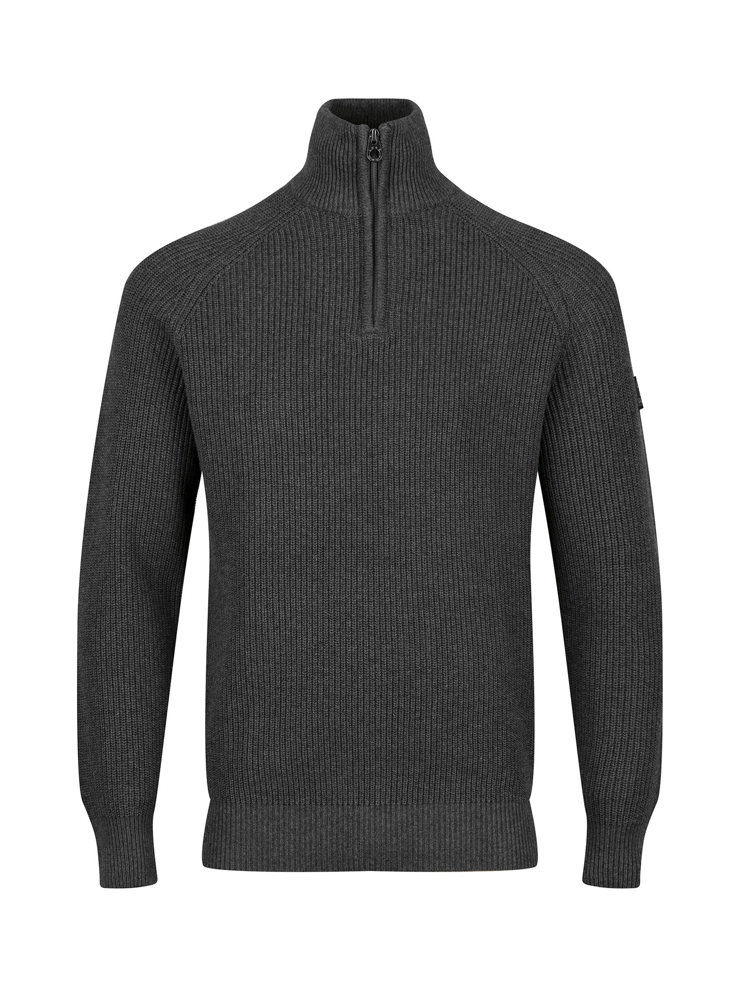 WATTON PLATED 1/4 ZIP KNITTED JUMPER