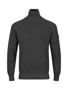  WATTON PLATED 1/4 ZIP KNITTED JUMPER