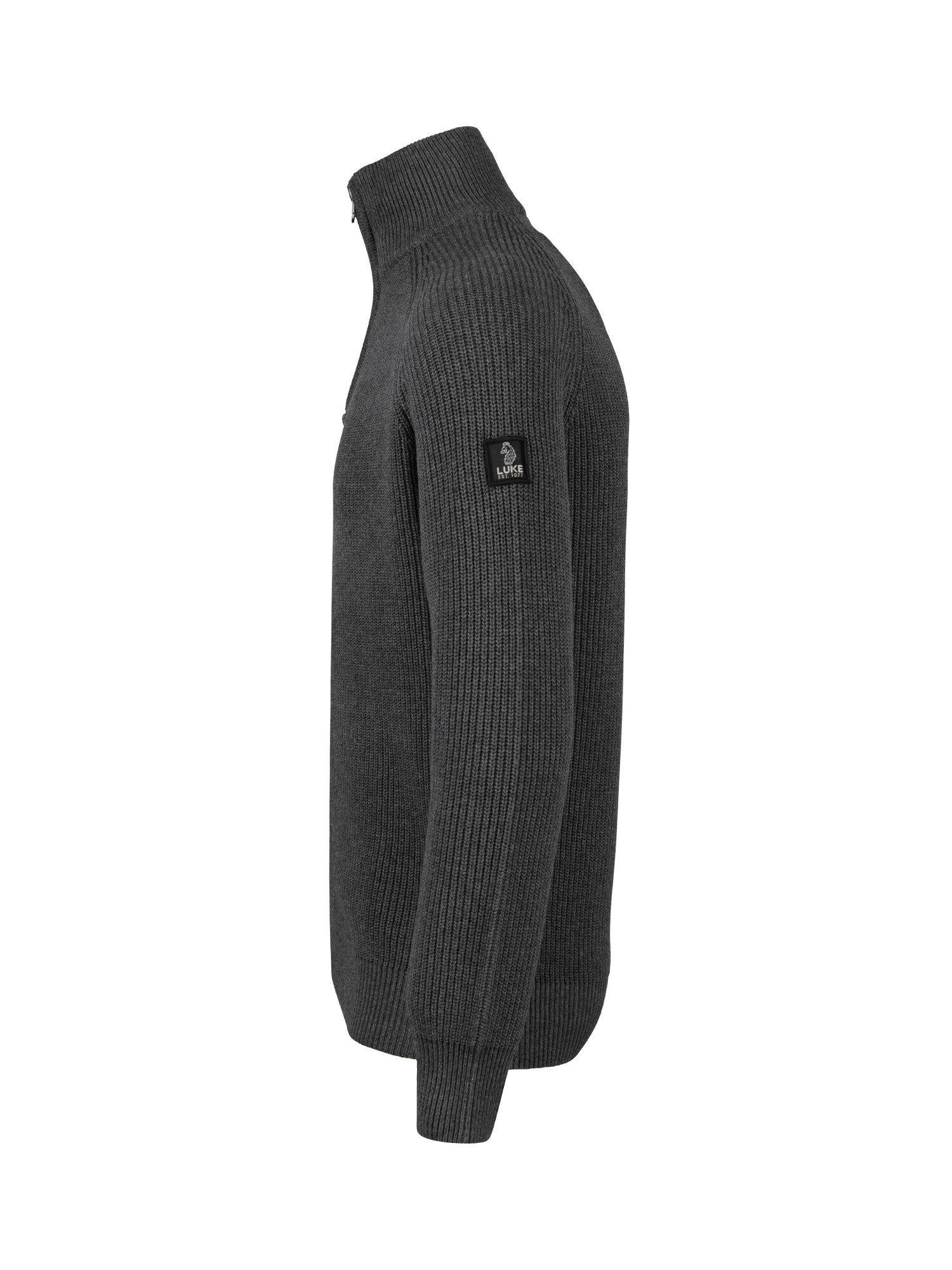 WATTON PLATED 1/4 ZIP KNITTED JUMPER