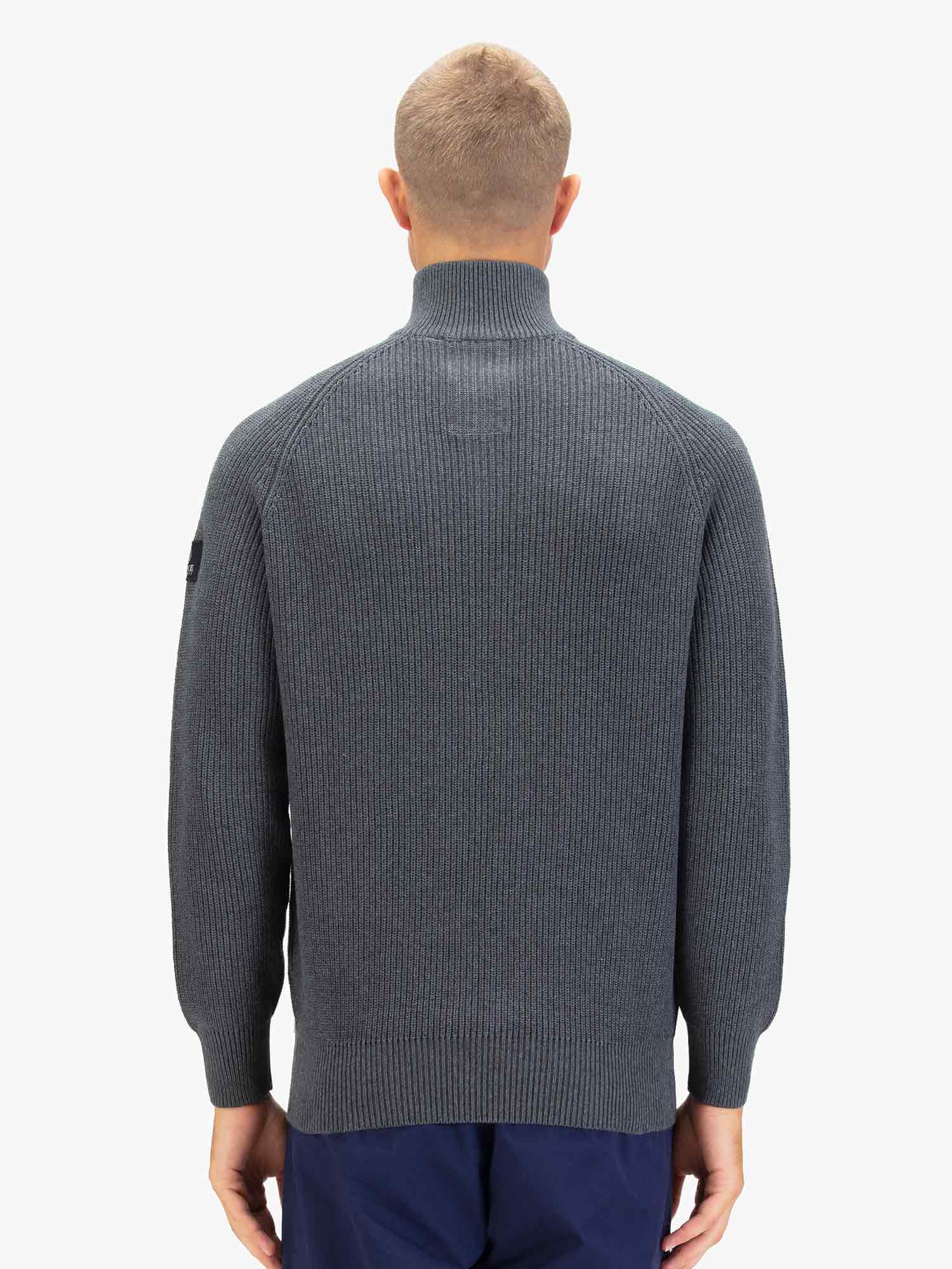 WATTON PLATED 1/4 ZIP KNITTED JUMPER