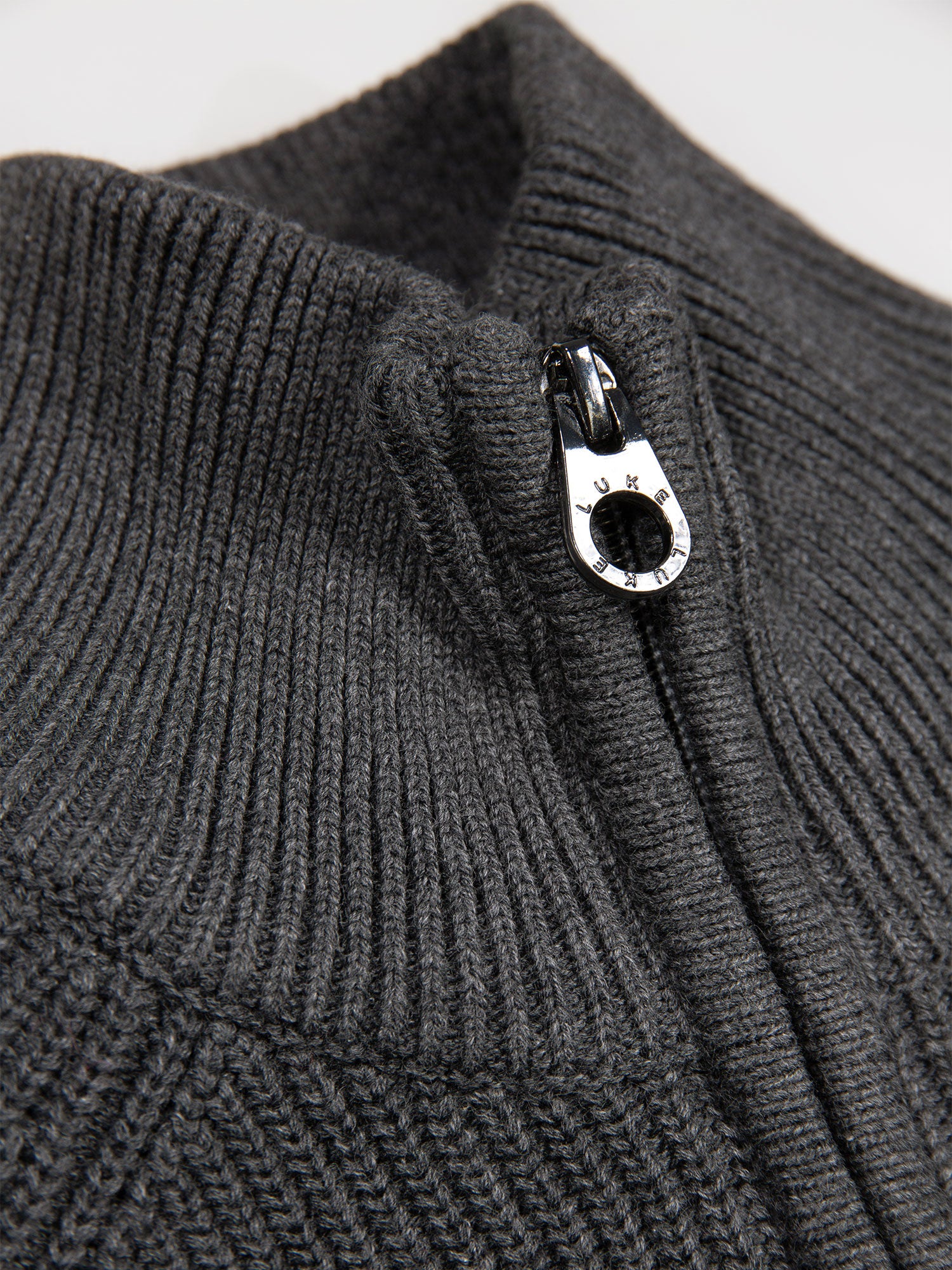 WATTON PLATED 1/4 ZIP KNITTED JUMPER