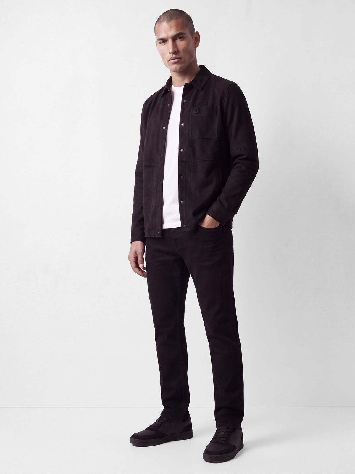 Dylan Suede Shirt - Black