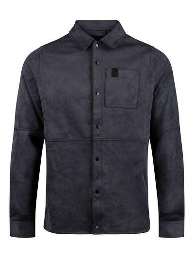 DYLAN SUEDE SHIRT - Porpoise