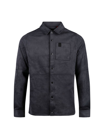 DYLAN SUEDE SHIRT - Porpoise