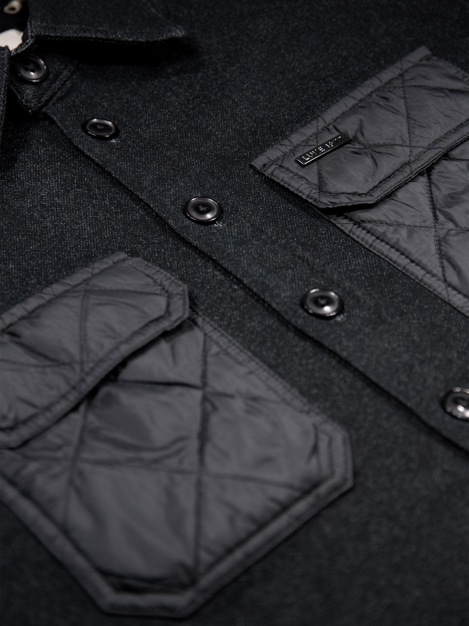 DOWN LONG SLEEVE SHIRT WITH QUILTED POCKET