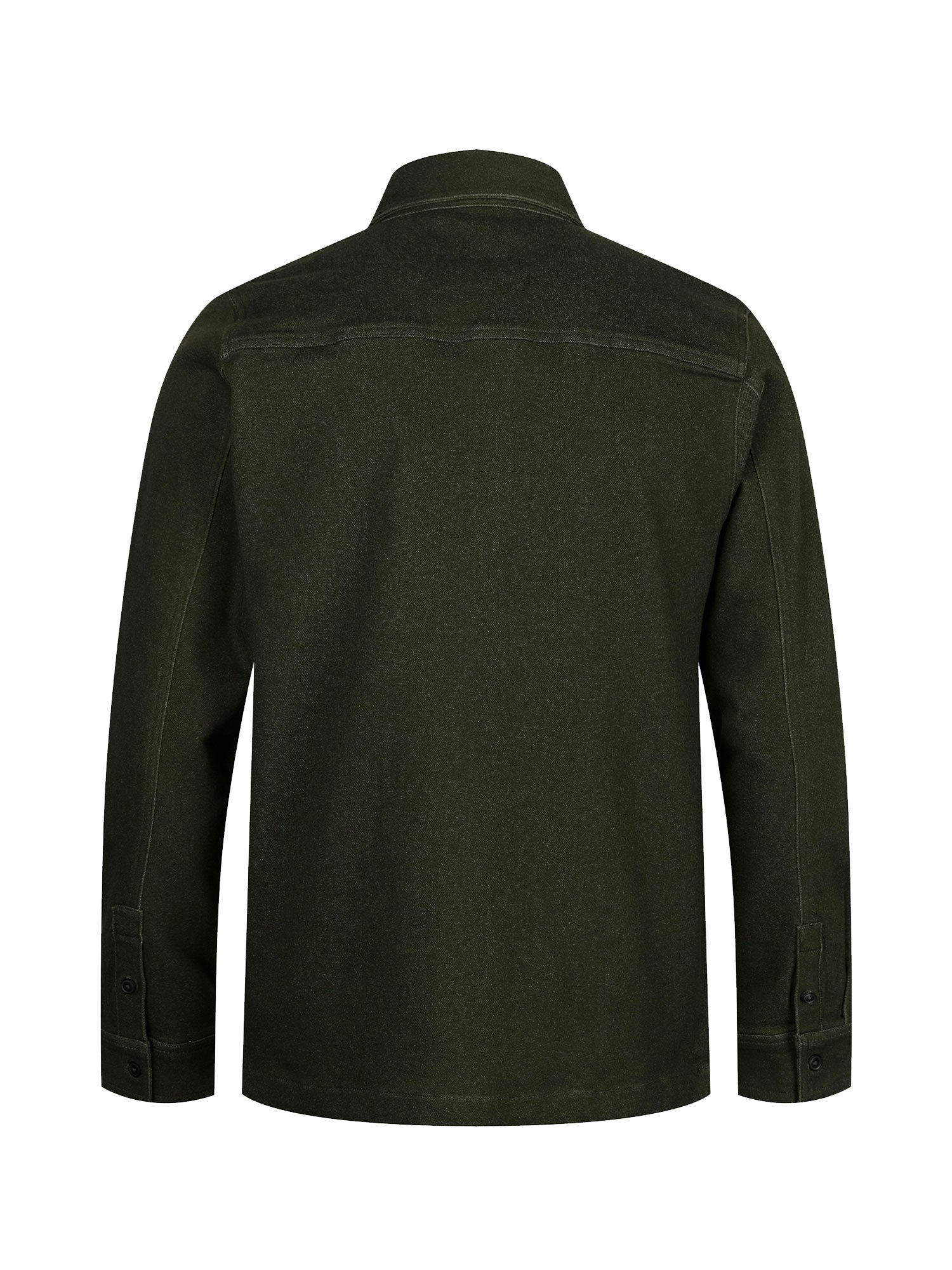 DOWN LONG SLEEVE SHIRT WITH QUILTED POCKET