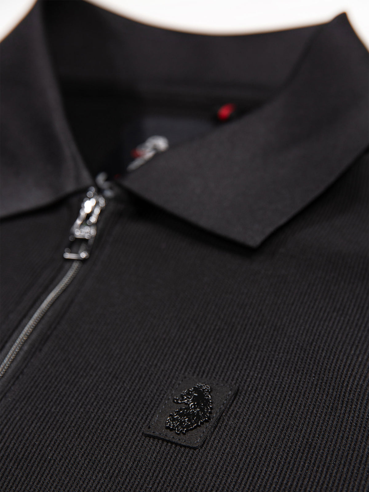 Penrith Zip Neck Polo Shirt - Black