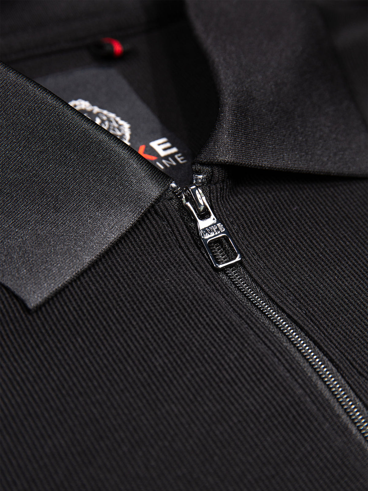 Penrith Zip Neck Polo Shirt - Black